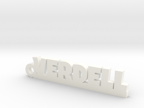 VERDELL Keychain Lucky in White Processed Versatile Plastic