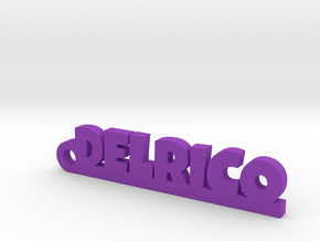 DELRICO Keychain Lucky in Purple Processed Versatile Plastic