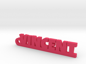 VINCENT Keychain Lucky in Pink Processed Versatile Plastic