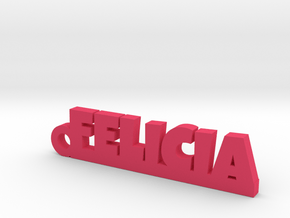 FELICIA Keychain Lucky in Natural Brass