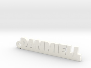DANNIELL Keychain Lucky in White Processed Versatile Plastic