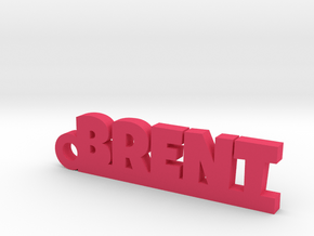 BRENT Keychain Lucky in Pink Processed Versatile Plastic