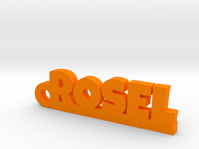 ROSEL Keychain Lucky in Orange Processed Versatile Plastic