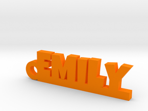 EMILY Keychain Lucky in Orange Processed Versatile Plastic