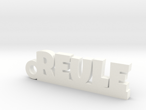 REULE Keychain Lucky in White Processed Versatile Plastic