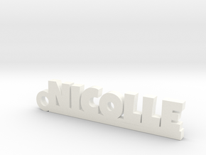 NICOLLE Keychain Lucky in Platinum