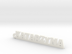 KATARZYNA Keychain Lucky in White Processed Versatile Plastic