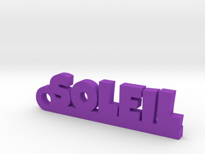 SOLEIL Keychain Lucky in Purple Processed Versatile Plastic