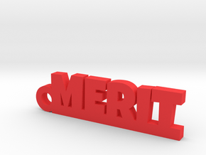 MERIT Keychain Lucky in Red Processed Versatile Plastic