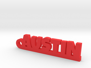 AUSTIN Keychain Lucky in Red Processed Versatile Plastic