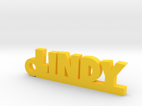LINDY Keychain Lucky in Natural Brass