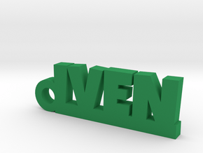 IVEN Keychain Lucky in Green Processed Versatile Plastic