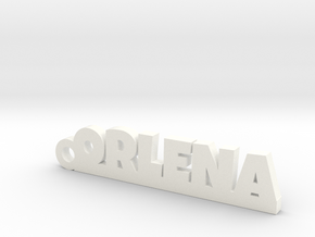 ORLENA Keychain Lucky in White Processed Versatile Plastic