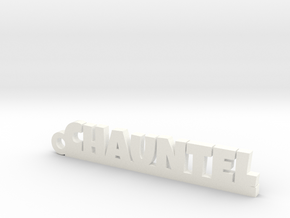 CHAUNTEL Keychain Lucky in White Processed Versatile Plastic