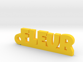FLEUR Keychain Lucky in Yellow Processed Versatile Plastic