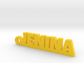 JENINA Keychain Lucky in Natural Brass