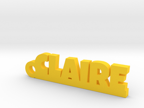 CLAIRE Keychain Lucky in Yellow Processed Versatile Plastic