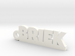 BRIEK Keychain Lucky in White Processed Versatile Plastic