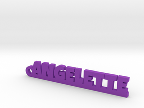 ANGELETTE Keychain Lucky in Purple Processed Versatile Plastic