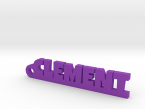 CLEMENT Keychain Lucky in Purple Processed Versatile Plastic