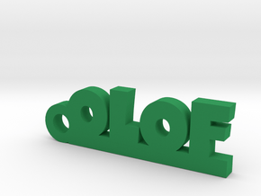 OLOF Keychain Lucky in Green Processed Versatile Plastic