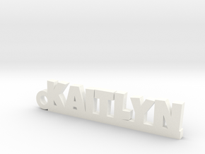 KAITLYN Keychain Lucky in White Processed Versatile Plastic