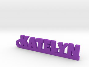 KATELYN Keychain Lucky in Polished Bronzed Silver Steel