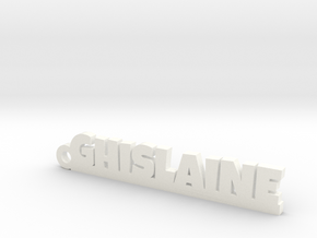GHISLAINE Keychain Lucky in White Processed Versatile Plastic