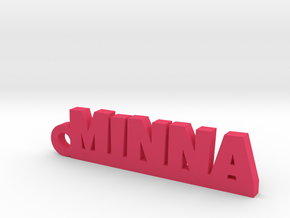 MINNA Keychain Lucky in Polished Bronzed Silver Steel