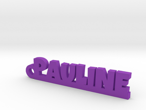 PAULINE Keychain Lucky in Polished Bronzed Silver Steel