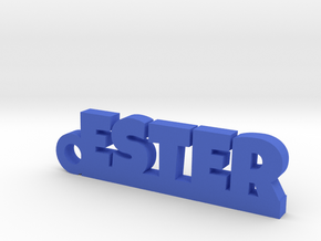 ESTER Keychain Lucky in Blue Processed Versatile Plastic