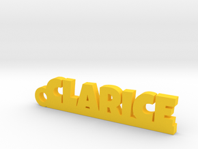 CLARICE Keychain Lucky in Yellow Processed Versatile Plastic