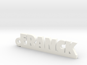 FRANCK Keychain Lucky in White Processed Versatile Plastic