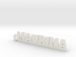 MAURINA Keychain Lucky in Natural Silver