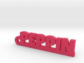 PEPPIN Keychain Lucky in Pink Processed Versatile Plastic
