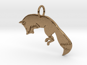 The fox in Natural Brass