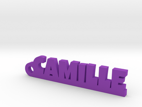 CAMILLE Keychain Lucky in Polished Bronzed Silver Steel