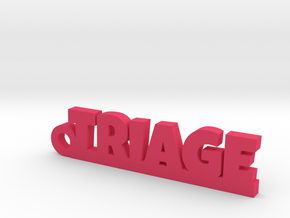 TRIAGE Keychain Lucky in Pink Processed Versatile Plastic