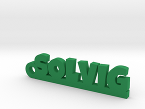 SOLVIG Keychain Lucky in Green Processed Versatile Plastic