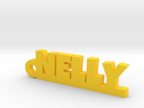 NELLY Keychain Lucky in Yellow Processed Versatile Plastic