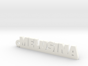MELUSINA Keychain Lucky in White Processed Versatile Plastic