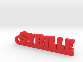 SYBILLE Keychain Lucky in Red Processed Versatile Plastic