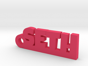 SETH Keychain Lucky in Pink Processed Versatile Plastic