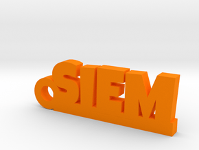 SIEM Keychain Lucky in Orange Processed Versatile Plastic