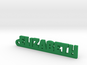 ELIZABETH Keychain Lucky in Green Processed Versatile Plastic
