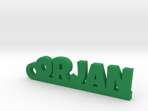 ORJAN Keychain Lucky in Green Processed Versatile Plastic