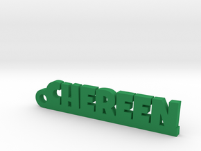 CHEREEN Keychain Lucky in Polished Bronzed Silver Steel