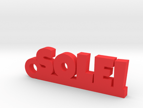SOLEI Keychain Lucky in Red Processed Versatile Plastic