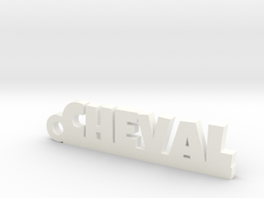 CHEVAL Keychain Lucky in Polished Bronzed Silver Steel