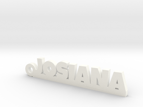 JOSIANA Keychain Lucky in White Processed Versatile Plastic